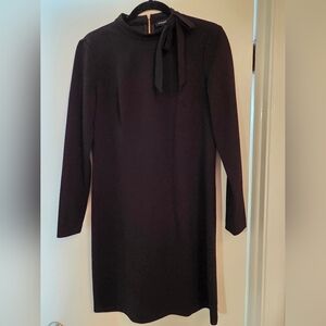 Andrew Marc Classic Black Long Sleeve Dress
